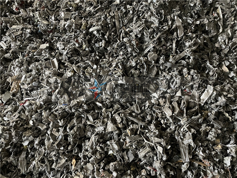 廢鋁破碎機破碎物料效果展示